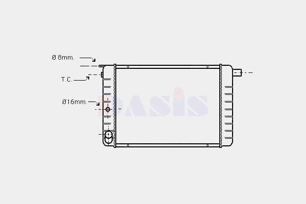 464025 Volvo radiador de esfriamento de motor