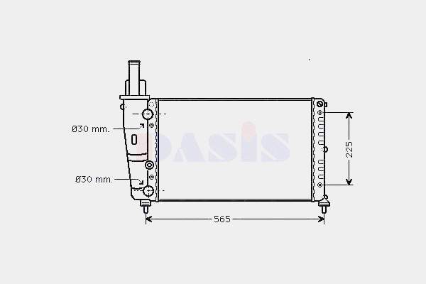 Radiador de esfriamento de motor 617868 Nissens