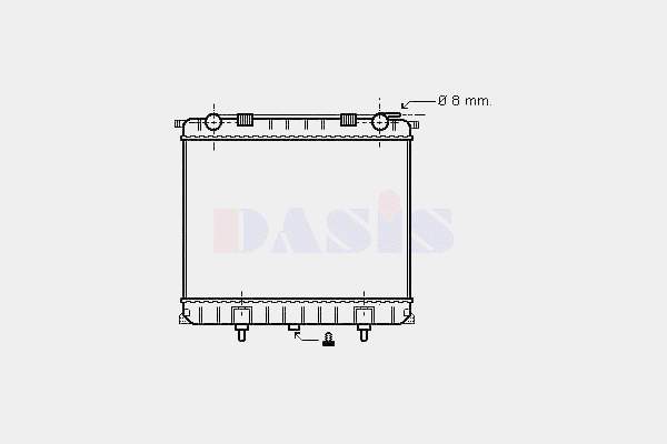 Radiador de esfriamento de motor 002M21 Jdeus