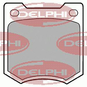 LP23 Delphi sapatas do freio dianteiras de disco