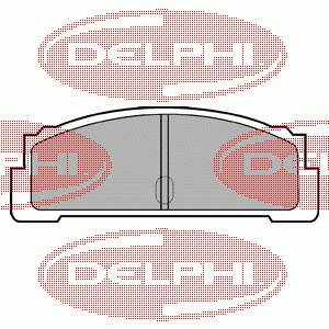 LP29 Delphi колодки тормозные задние дисковые