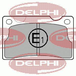 LP39 Delphi sapatas do freio dianteiras de disco