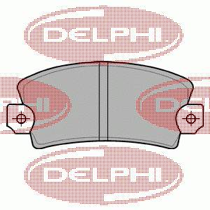 LP56 Delphi колодки тормозные передние дисковые