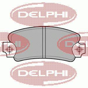 LP99 Delphi передние тормозные колодки