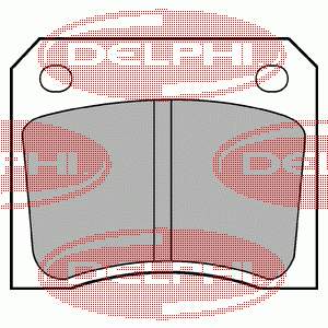 LP133 Delphi sapatas do freio traseiras de disco