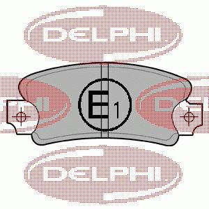 LP146 Delphi sapatas do freio traseiras de disco