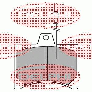 LP177 Delphi колодки тормозные передние дисковые