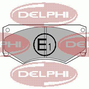 LP180 Delphi sapatas do freio dianteiras de disco