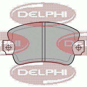 LP197 Delphi колодки тормозные передние дисковые