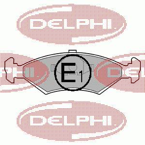 LP204 Delphi sapatas do freio dianteiras de disco