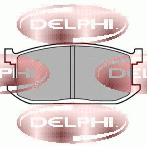 Передние тормозные колодки LP234 Delphi