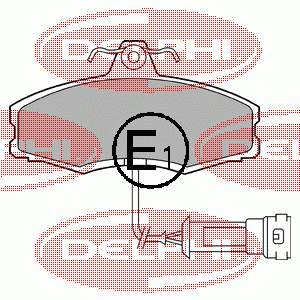 Купить LP249 Delphi Колодки тормозные