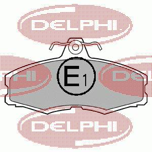 LP250 Delphi sapatas do freio dianteiras de disco