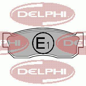 LP261 Delphi sapatas do freio dianteiras de disco
