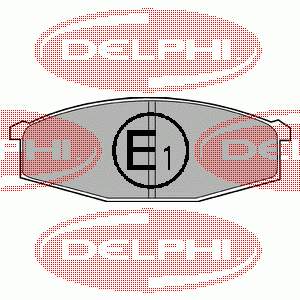 LP373 Delphi передние тормозные колодки