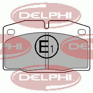LP415 Delphi sapatas do freio dianteiras de disco
