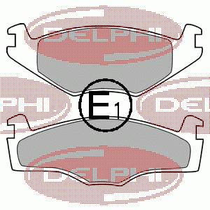 LP420 Delphi sapatas do freio dianteiras de disco