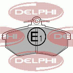 LP424 Delphi sapatas do freio dianteiras de disco