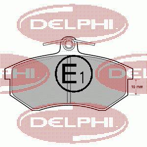 LP429 Delphi sapatas do freio dianteiras de disco