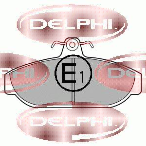 LP437 Delphi sapatas do freio dianteiras de disco