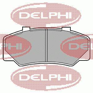 LP438 Delphi sapatas do freio dianteiras de disco