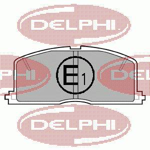 LP460 Delphi sapatas do freio dianteiras de disco