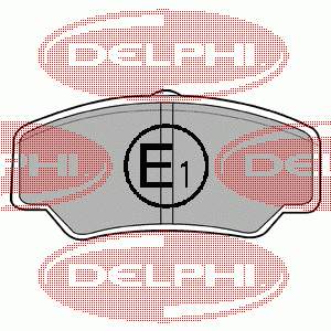 LP488 Delphi sapatas do freio dianteiras de disco