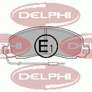 LP504 Delphi sapatas do freio dianteiras de disco