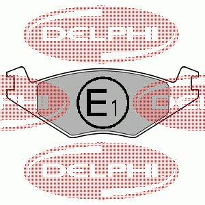 LP505 Delphi колодки тормозные передние дисковые