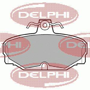 LP507 Delphi sapatas do freio traseiras de disco