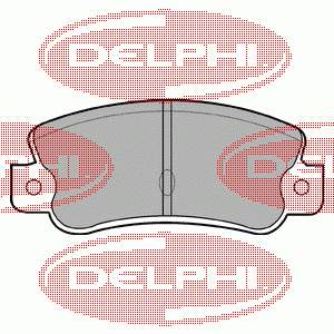 LP523 Delphi колодки тормозные задние дисковые