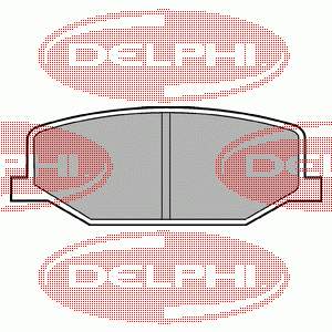 LP527 Delphi sapatas do freio dianteiras de disco