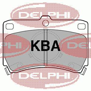 Передние тормозные колодки LP531 Delphi