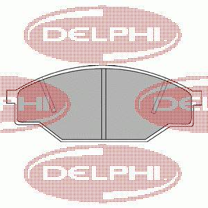 LP538 Delphi sapatas do freio dianteiras de disco