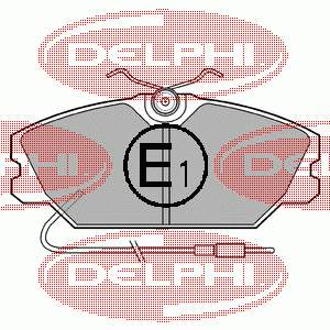 LP542 Delphi sapatas do freio dianteiras de disco