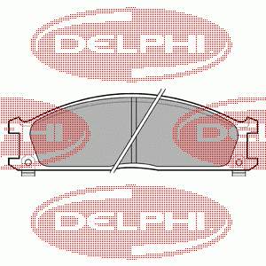 Передние тормозные колодки LP543 Delphi