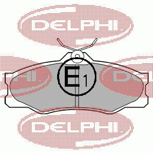 LP548 Delphi sapatas do freio dianteiras de disco