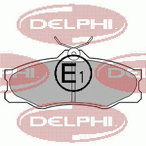 Купить LP548 Delphi Колодки тормозные