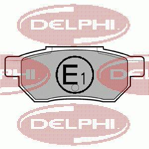 LP562 Delphi колодки тормозные задние дисковые