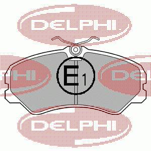 LP567 Delphi колодки тормозные передние дисковые