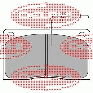 Передние тормозные колодки LP568 Delphi