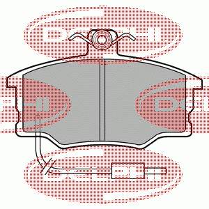 LP569 Delphi колодки тормозные передние дисковые