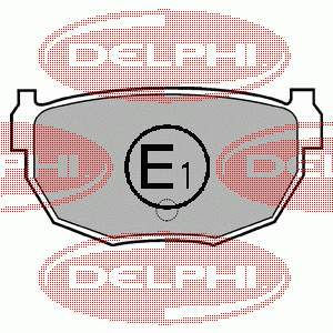 LP570 Delphi задние тормозные колодки
