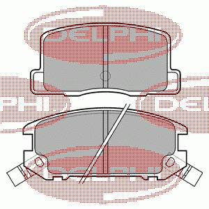 Задние тормозные колодки LP574 Delphi