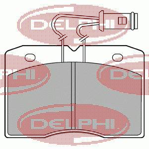 LP580 Delphi sapatas do freio dianteiras de disco
