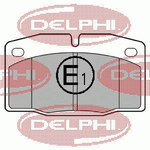 LP581 Delphi sapatas do freio dianteiras de disco