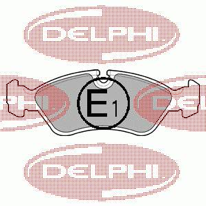 LP585 Delphi колодки тормозные передние дисковые
