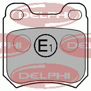Купить LP590 Delphi Колодки тормозные задние, дисковые