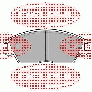 LP593 Delphi sapatas do freio dianteiras de disco