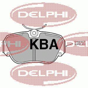 LP597 Delphi колодки тормозные передние дисковые